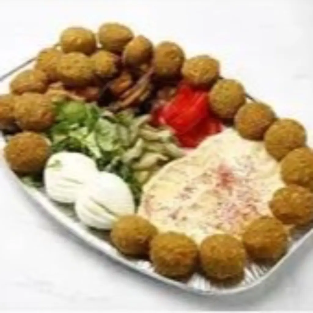 Falafel Plate with Egg and Hummus